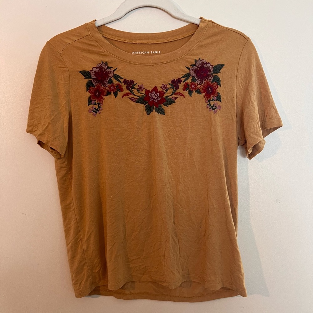 American Eagle Soft & Sexy Embroidered TShirt